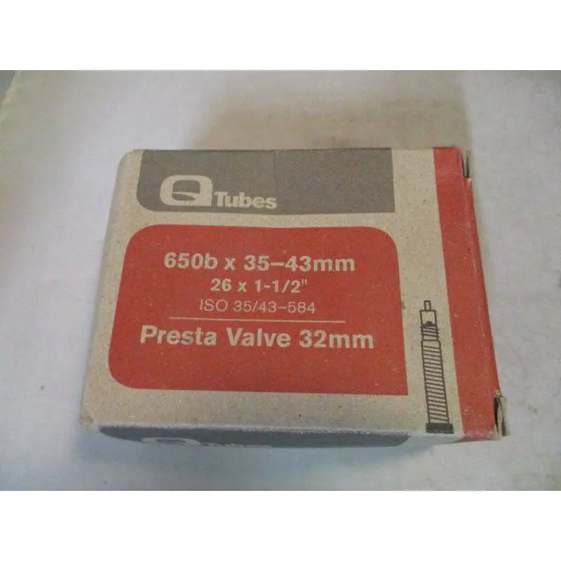 New Qtubes 650x-35-43 PV Bike Tube
