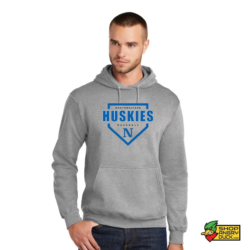Northwestern Baseball Plate Hoodie