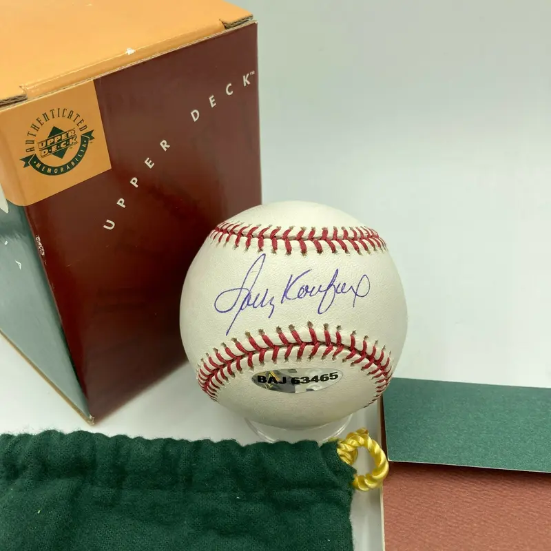 Sandy Koufax Signed Major League Baseball With UDA Upper Deck Authentic COA