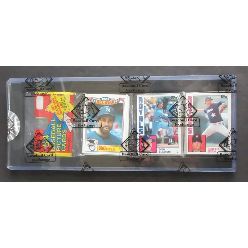 1984 Topps Baseball Unopened Rack Pack (BBCE) (Ryan Top #1)