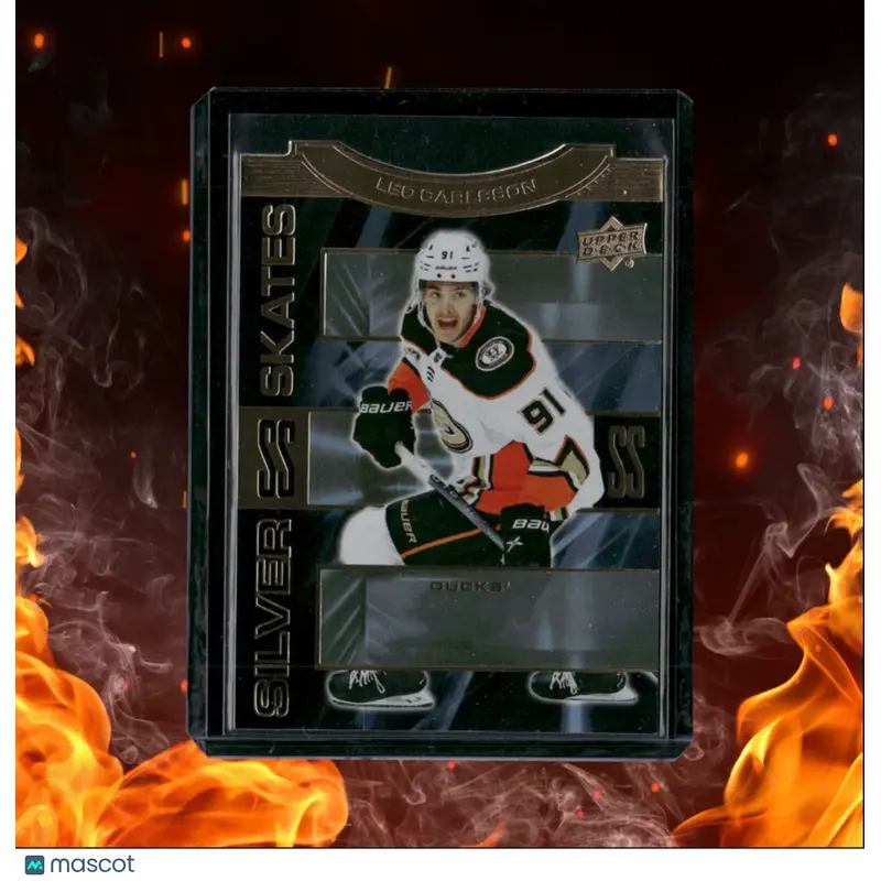 2023-24 Upper Deck Leo Carlsson Silver Skates Gold Blaster Exclusive Rookie