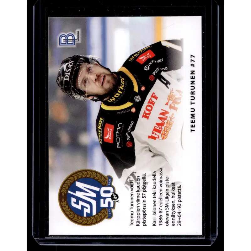 2024-25 Blueline Krpt Team Set - Match Card - Teemu Turunen #4