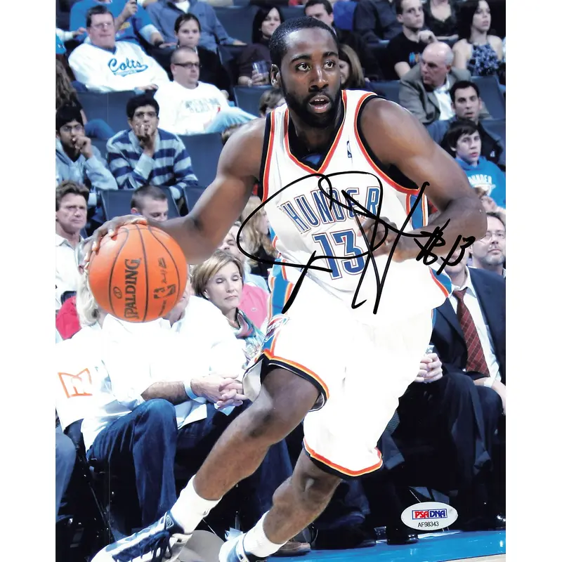 James Harden signed 8x10 photo PSA/DNA Autographed Clippers Thunder