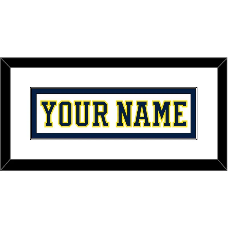 Michigan Hockey Nameplate - Home White (2019-2020) - Single Mat 1