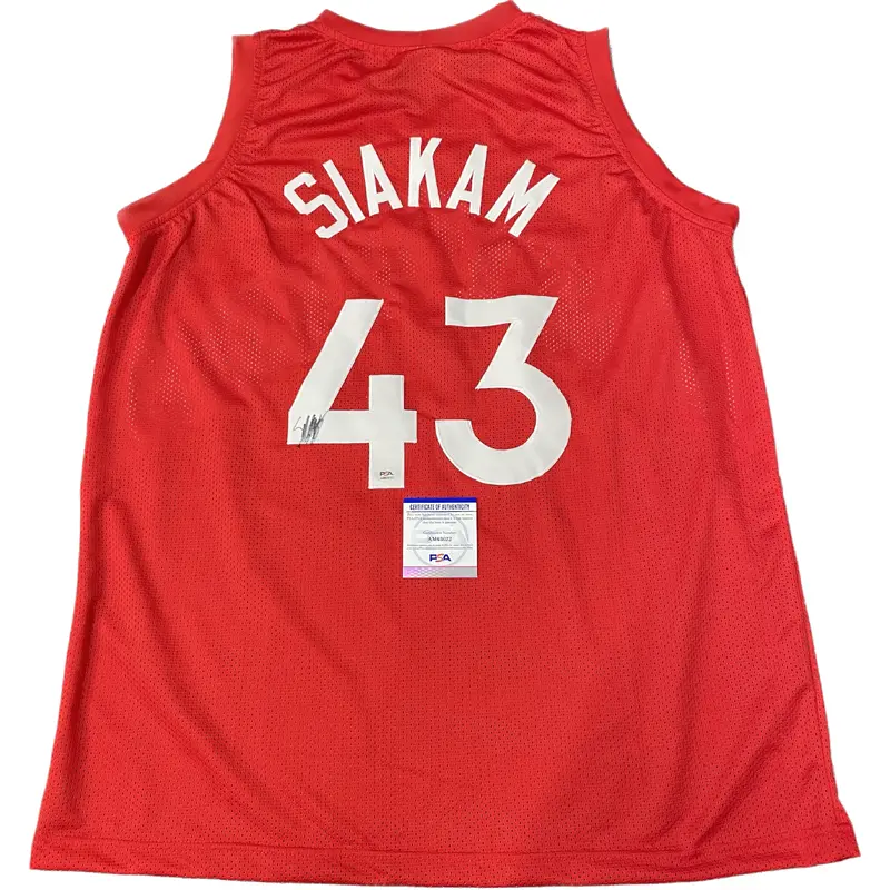 Pascal Siakam Signed Jersey PSA/DNA Toronto Raptors Autographed
