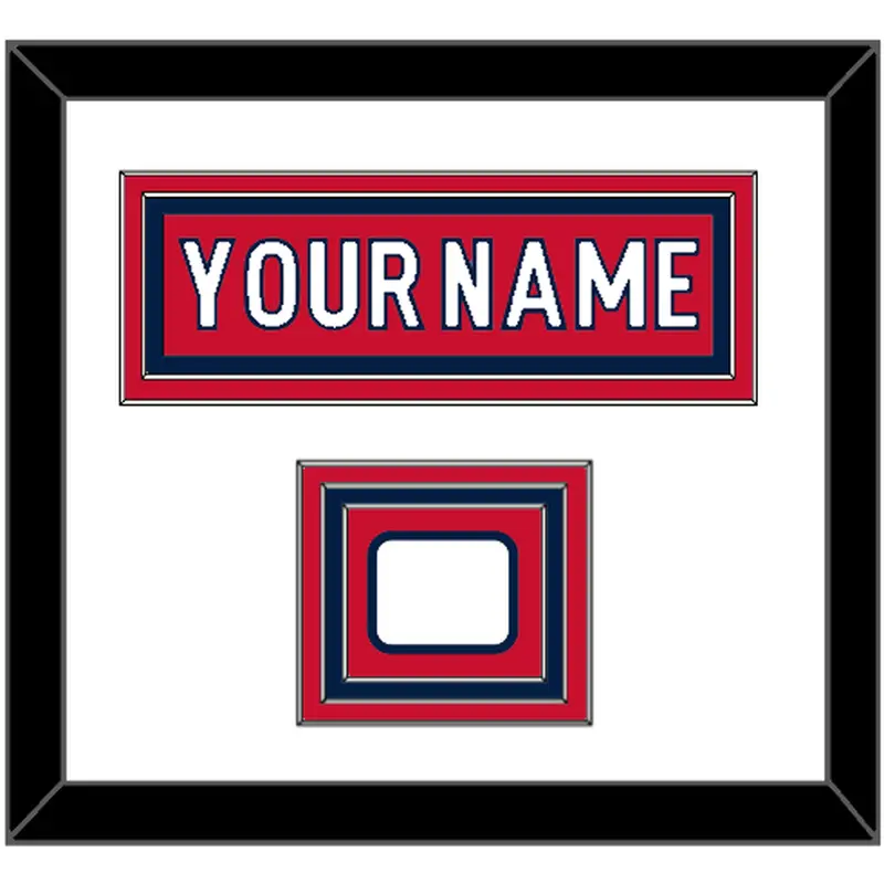 Washington Nameplate & Jersey Logo Patch - Home Red - Triple Mat 2