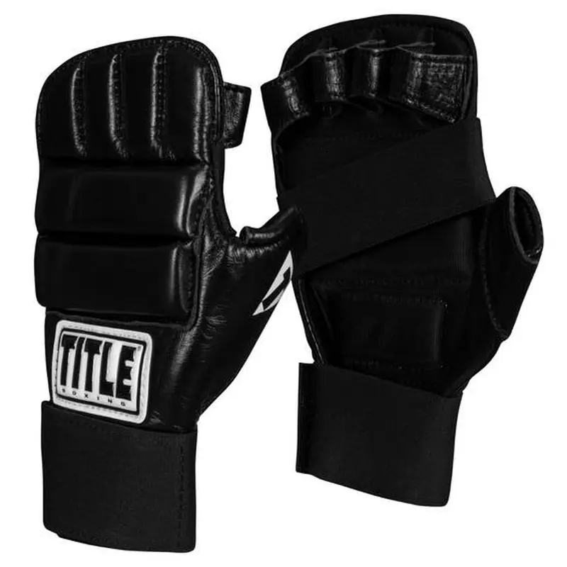 New Title Boxing Leather Super Speed Bag Gloves Large