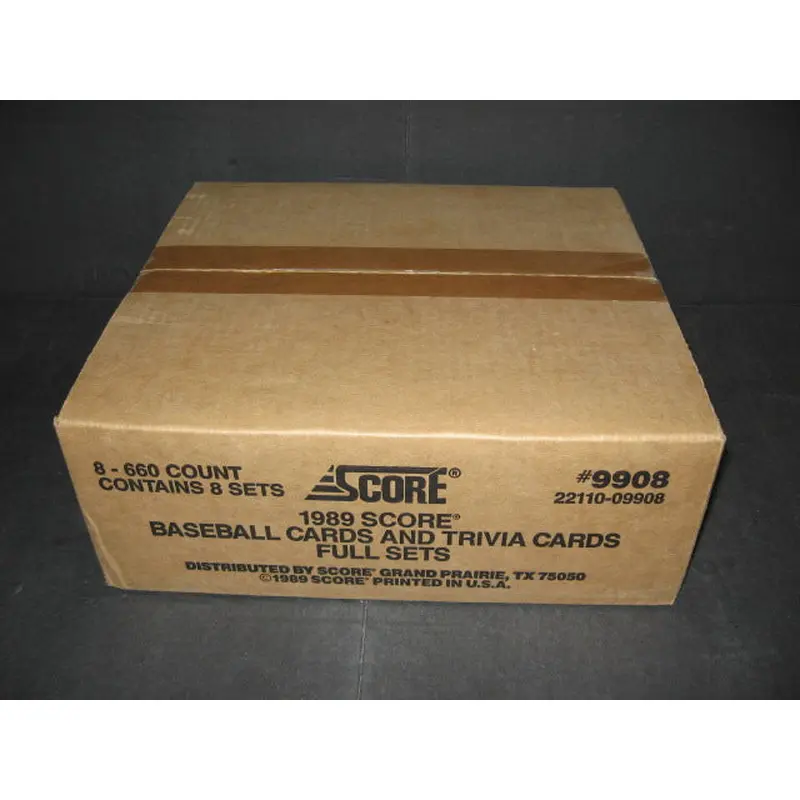 1989 Score Baseball Factory Set Case (8 Sets) (Authenticate)