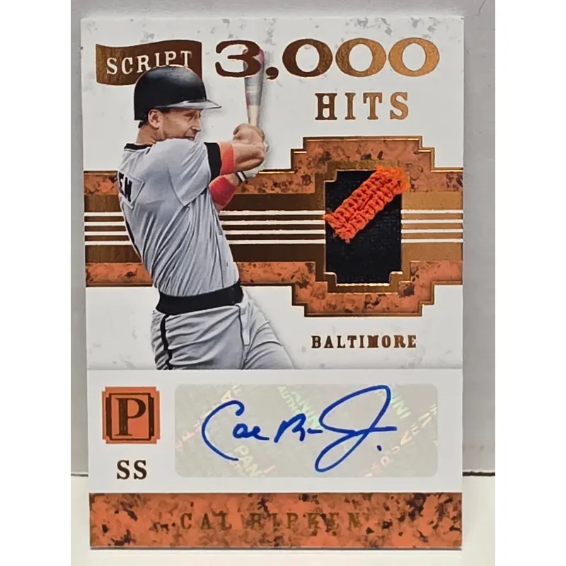 Cal Ripken Jr. 2016 Panini Pantheon Patch Auto #1/5