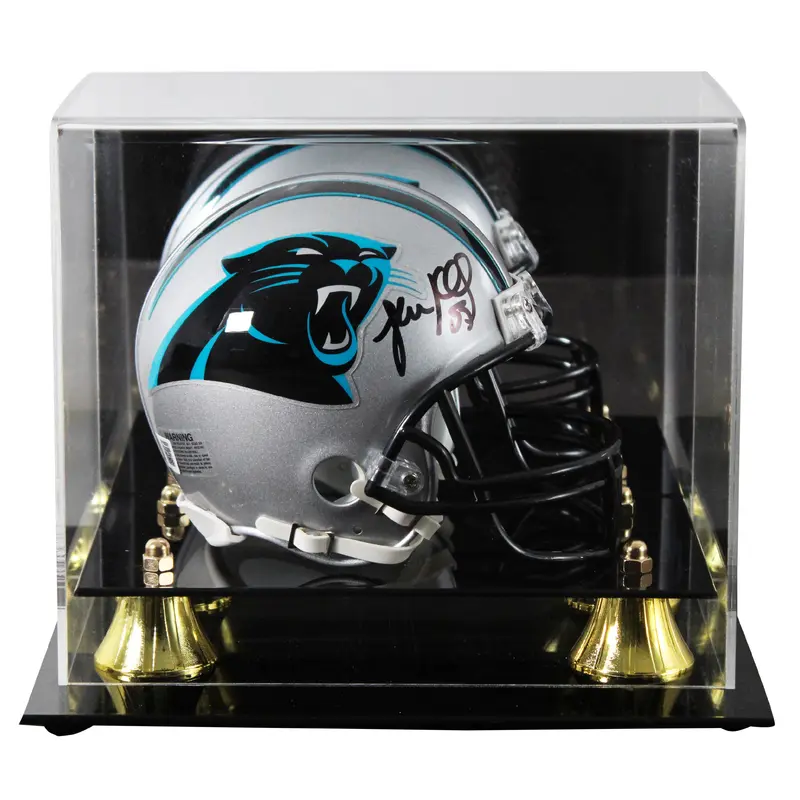 Panthers Luke Kuechly Authentic Signed VSR4 Mini Helmet W/ Case BAS Witnessed