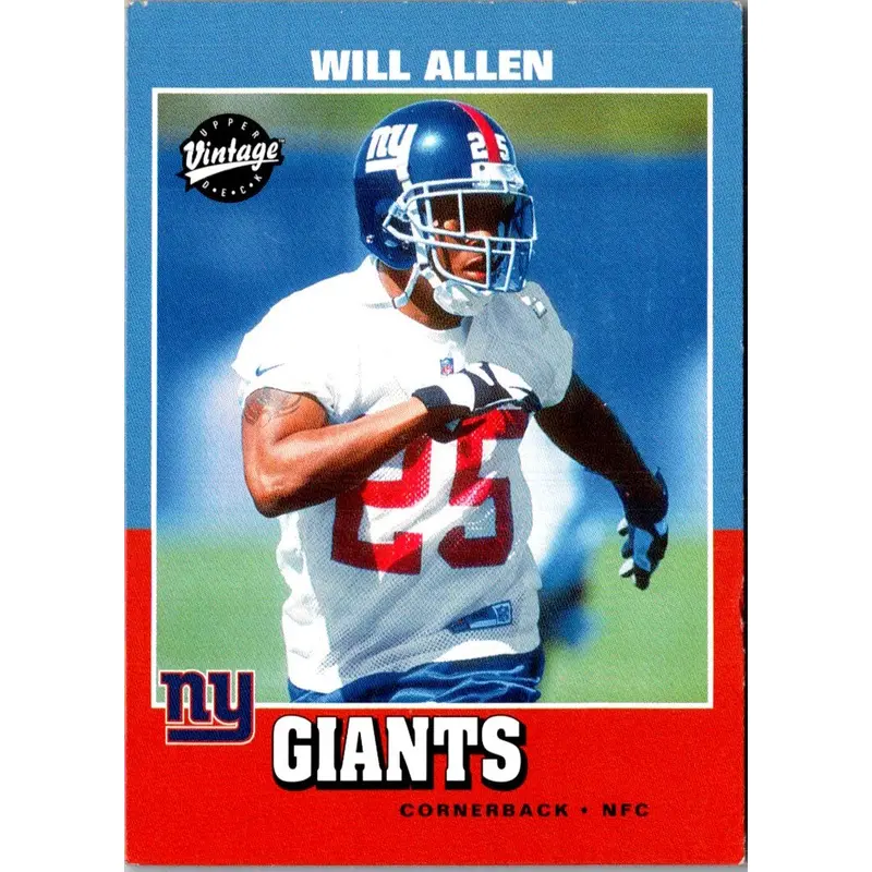 2001 Upper Deck Vintage Will Allen #243 Rookie