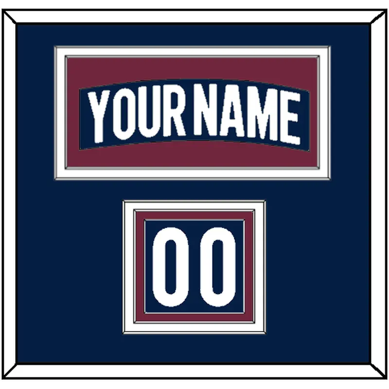 Colorado Nameplate & Number (Shoulder) - Alternate Navy - Triple Mat 2