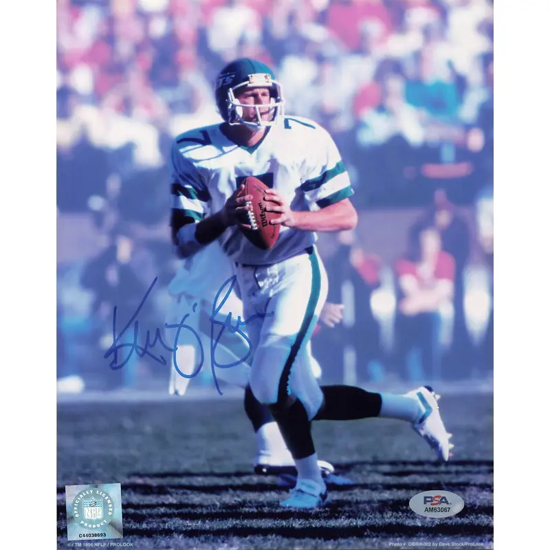 Ken O'Brian Signed 8x10 photo PSA/DNA Jets Autographed