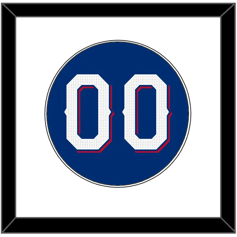 Texas Number - Alternate Blue - Single Mat 1