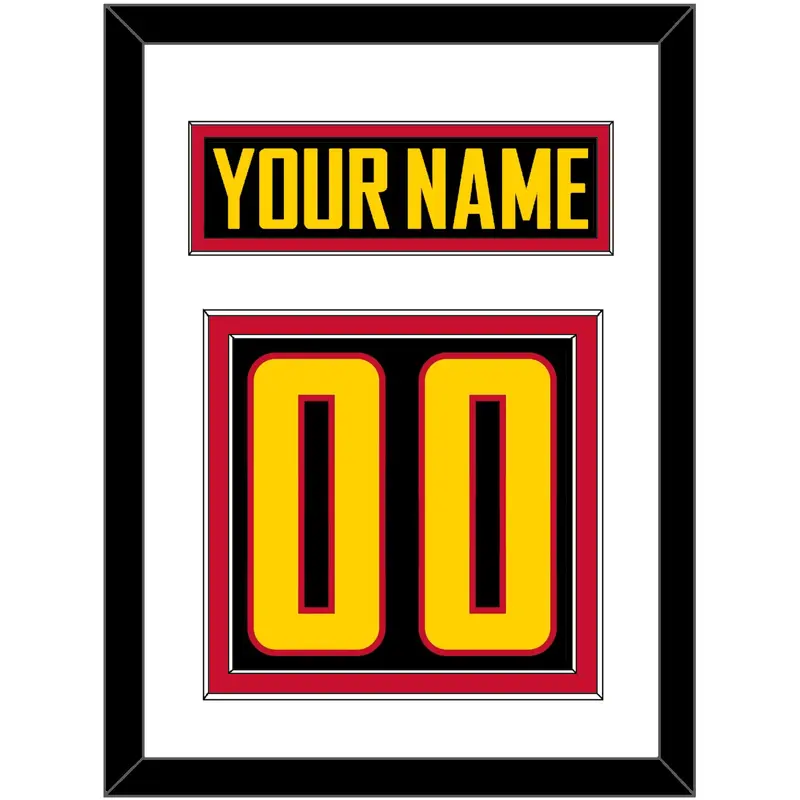 Vancouver Nameplate & Number (Back) - Alternate Black - Double Mat 1