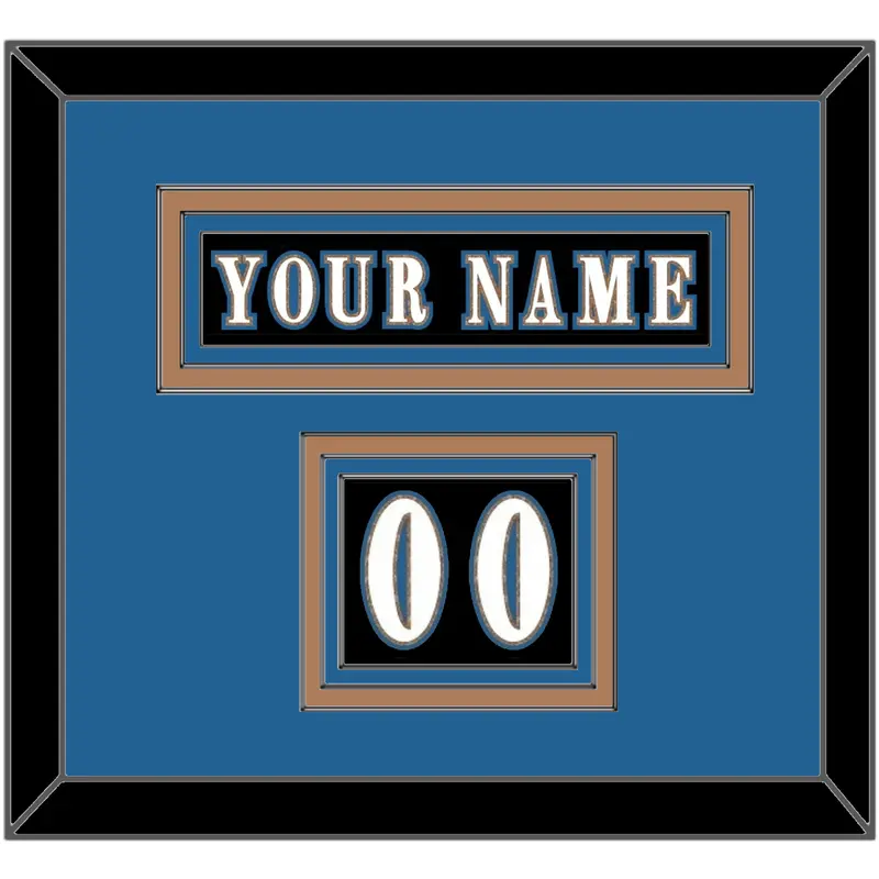 Washington Nameplate & Number (Shoulder) - Alternate Black - Triple Mat 3
