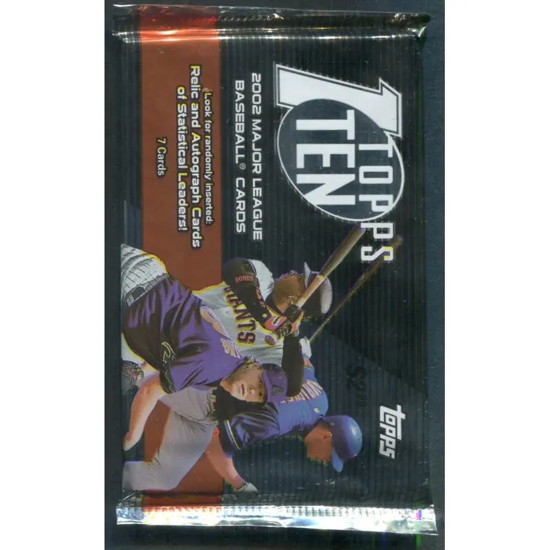 2002 Topps Ten Baseball Unopened Pack (Pre-Priced) (7)