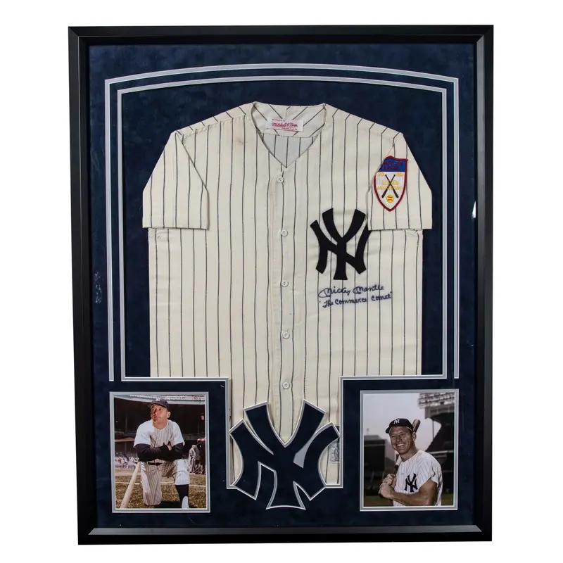 Beautiful Mickey Mantle "The Commerce Comet" Signed New York Yankees Jersey JSA