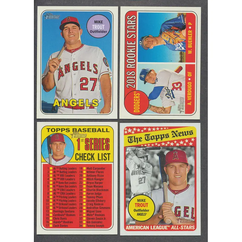 2018 Topps Heritage Baseball Complete Base Set NM/MT