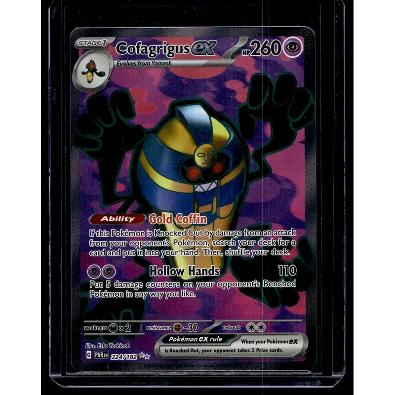 2023 Pokemon - Scarlet & Violet - Paradox Rift - Ultra Rare - Cofagrigus ex #224