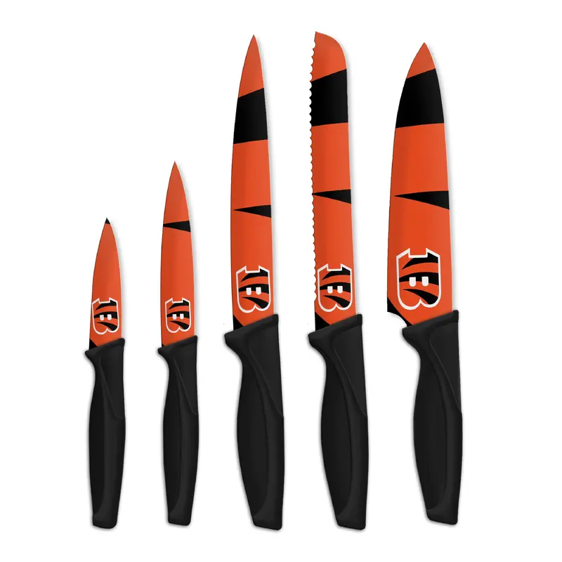 NFL Cincinnati Bengals 5-pc Kitchen Knives
