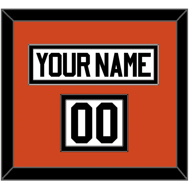 Philadelphia Nameplate & Number (Shoulder) - Home Orange - Double Mat 2