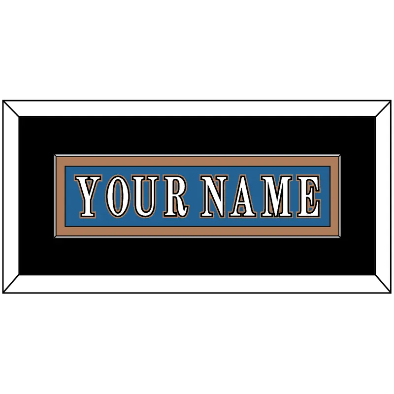 Washington Nameplate - Road Blue (1995-2000) - Single Mat 3