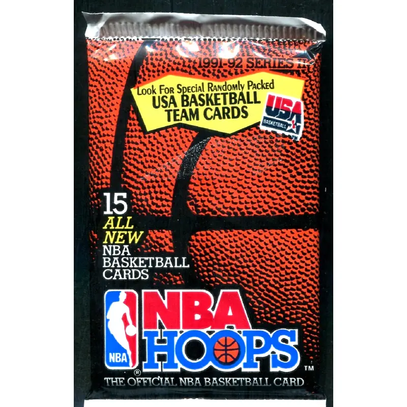 1991/92 Hoops Basketball Unopened Series 2 Pack