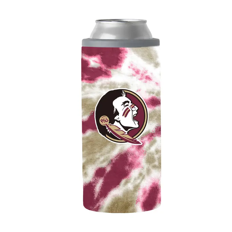 FL State 12oz Tie Dye Slim Can Coolie