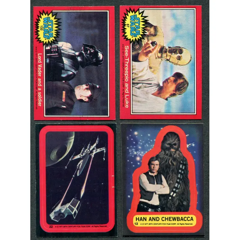 1977 Topps Star Wars Complete Series 2 Set (w/ stickers) (66/11) NM