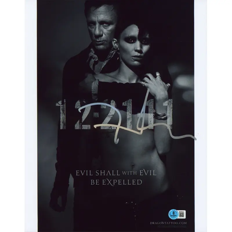 David Fincher The Girl With The Dragon Tattoo Signed 11x14 Photo BAS #BS78176
