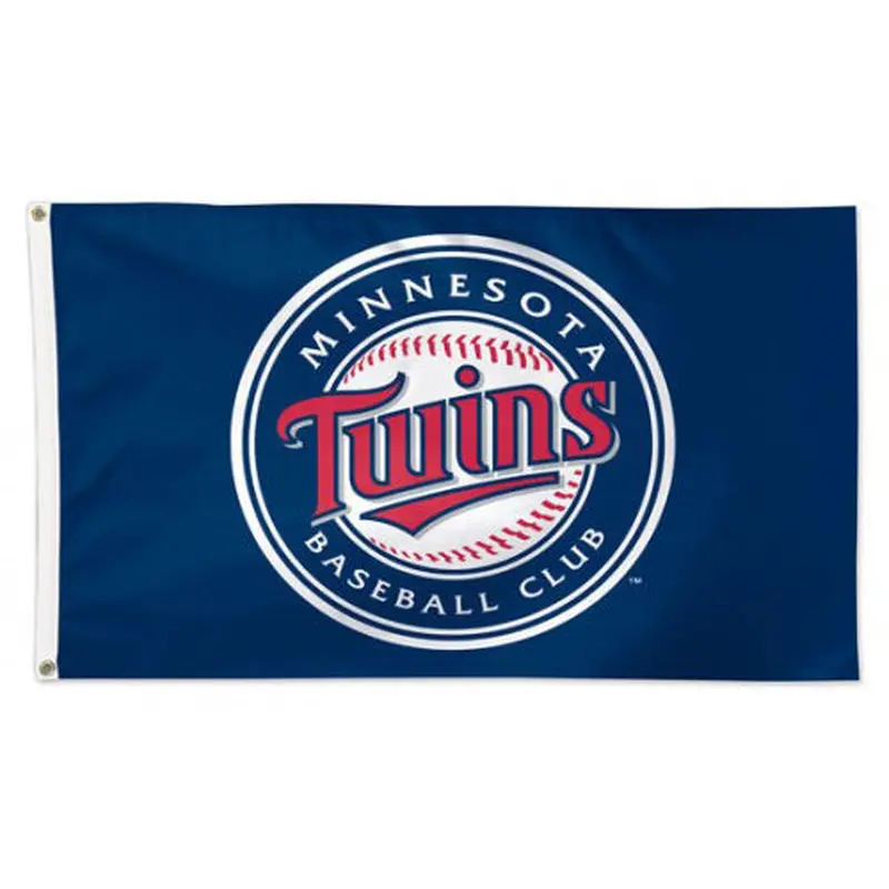 Minnesota Twins Official MLB Baseball 3'x5' Team Banner Deluxe-Edition Flag - Wincraft