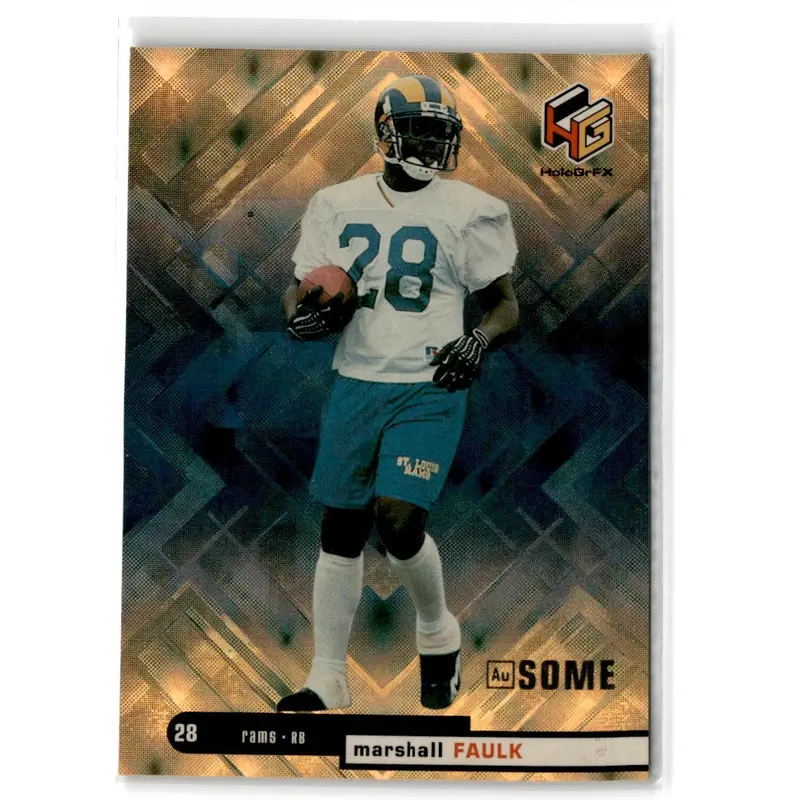 2000 Pacific Vanguard High Voltage Marshall Faulk #28