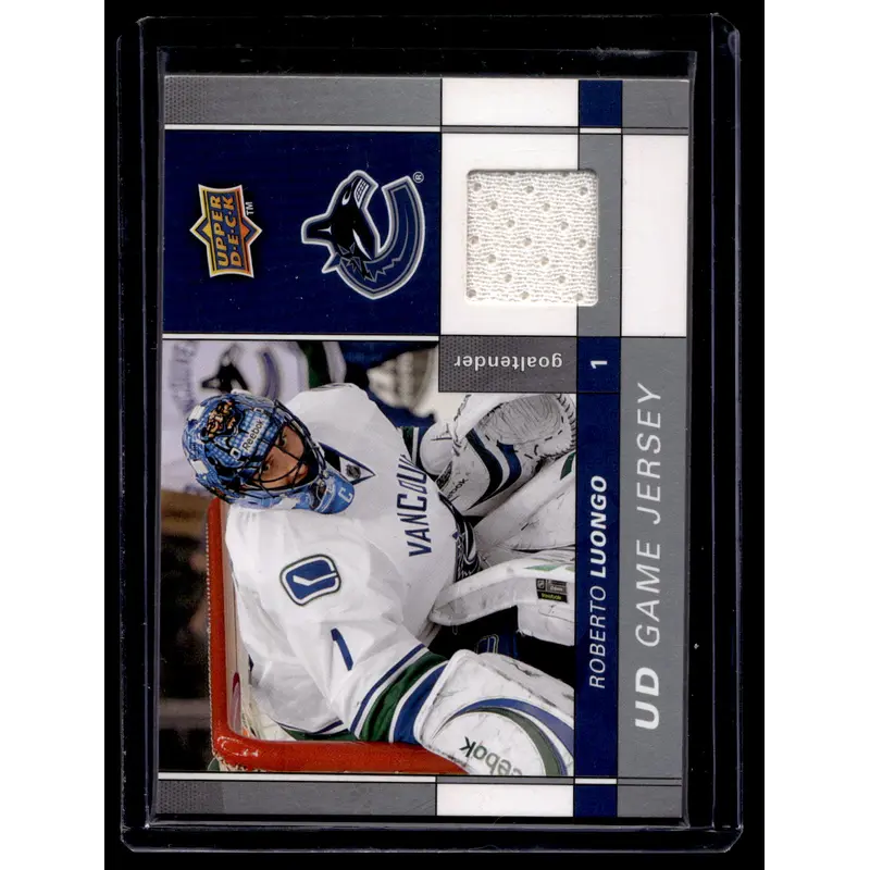 2009-10 Upper Deck - Game Jersey Series 1 - Roberto Luongo #GJ-RL