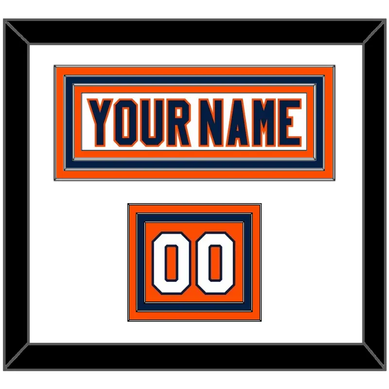 New York Nameplate & Number (Shoulder) - Road White (2007-2010) - Triple Mat 1