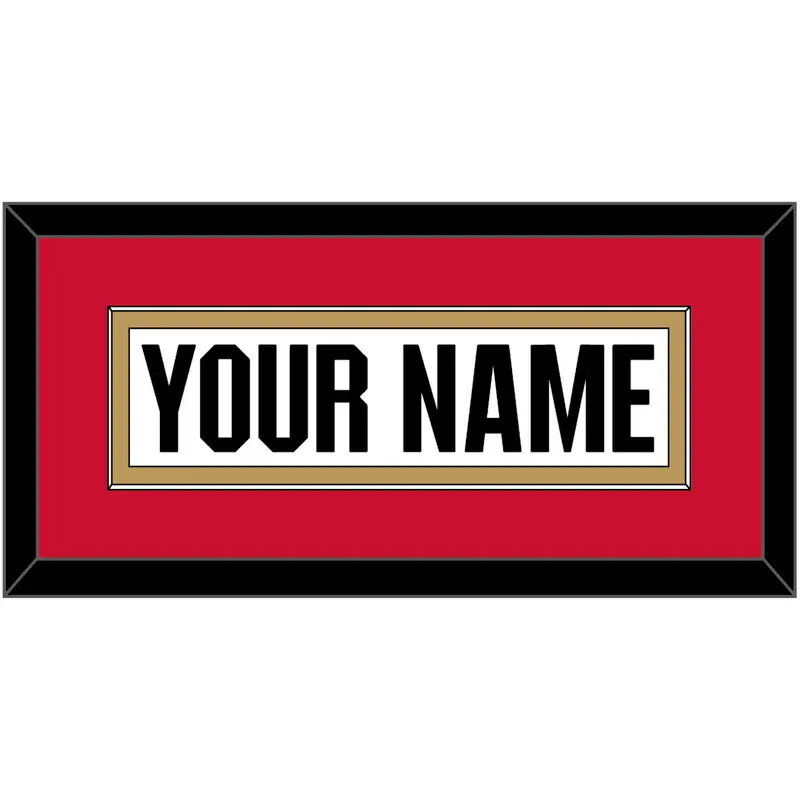 Ottawa Nameplate - Home/Road White Jersey (1999-2007) - Single Mat 3