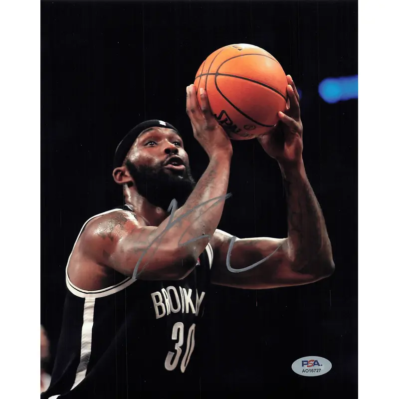 REGGIE EVANS signed 8x10 photo PSA/DNA Brooklyn Nets Autographed