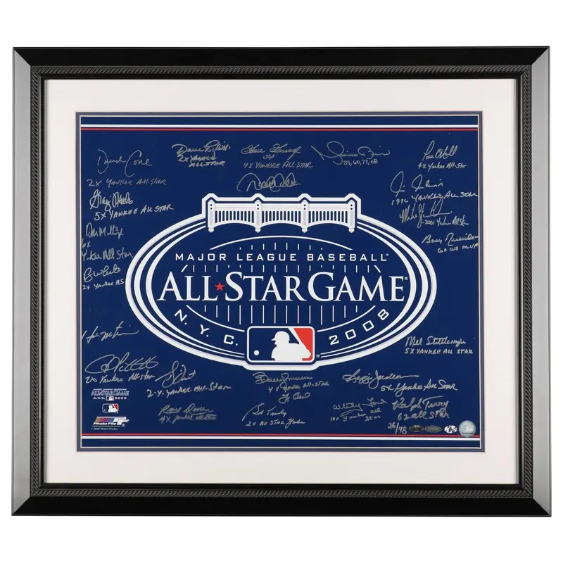 Derek Jeter NY Yankees Legends Signed Large 2008 All Star Game Photo Steiner COA