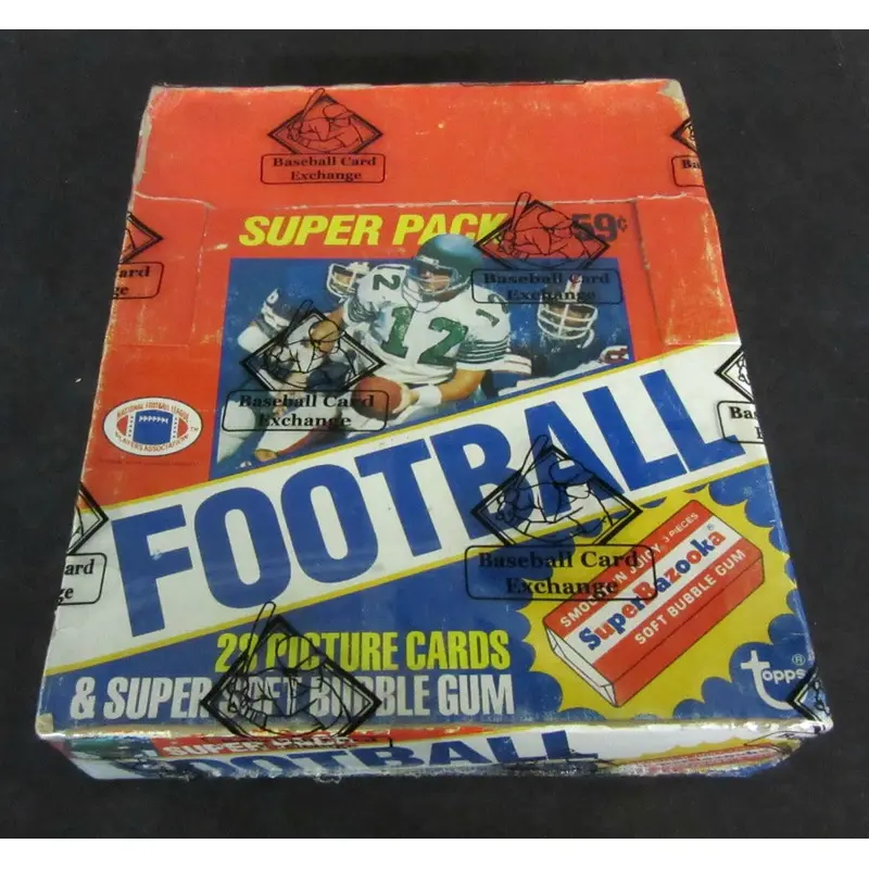 1980 Topps Football Unopened Super Cello Box (Authenticate)