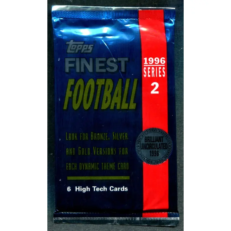 1996 Topps Finest Football Unopened Series 2 Pack (Hobby) (6)