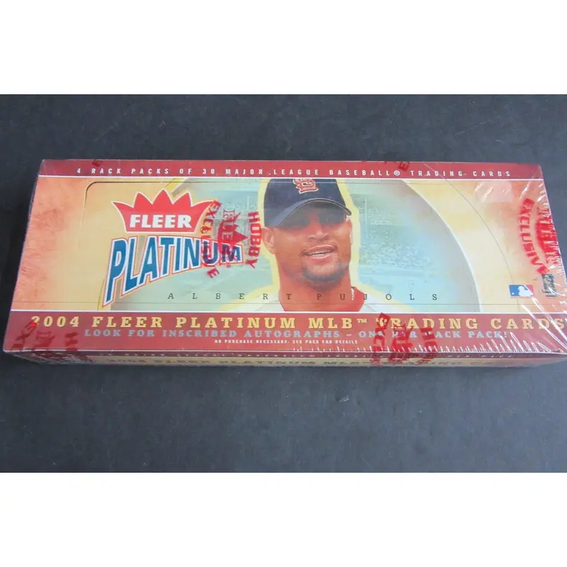2004 Fleer Platinum Baseball Rack Box (Hobby) (4/30)